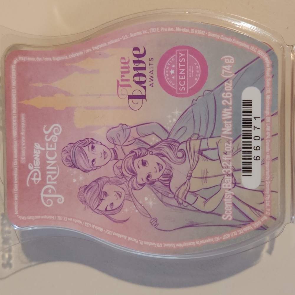 New Disney Princess True Love Scentsy wax melt bars